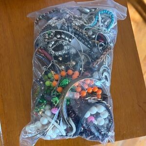 Mixed Jewelry Lot with Colorful Beads